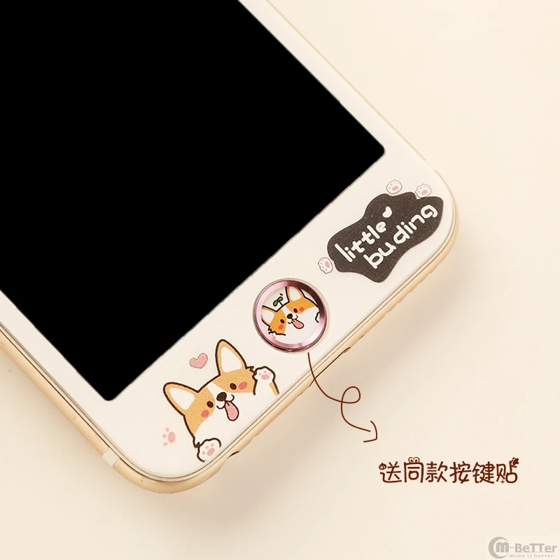 Keji Dog для iPhone 8 plus закаленное стекло Защита экрана 7 6 6s мягкий край Передняя пленка