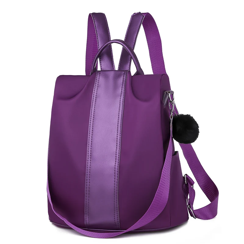 3-in-1 Vintage backpack for women shoulder bag large capacity backpack school bag for teenage girls light ladies travel backpack - Цвет: K-09