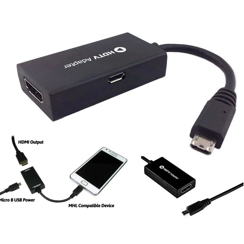 T-Gtexnik аудио-видео кабели Micro USB мужчина к HDMI Женский адаптер кабель для Android
