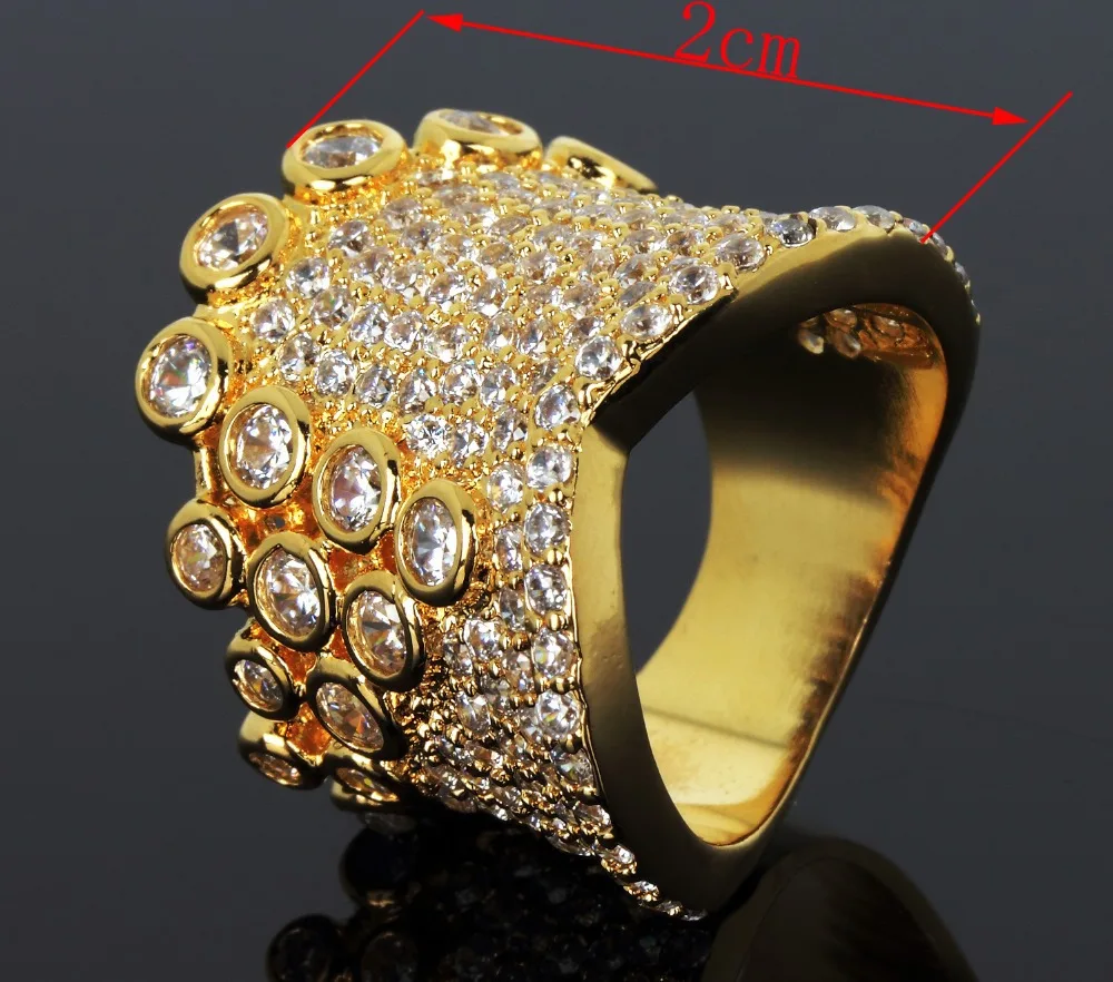 Большое кольцо из меди с фианитами бесплатная доставка размер 6 7 8 9|big ring|cubic zirconring