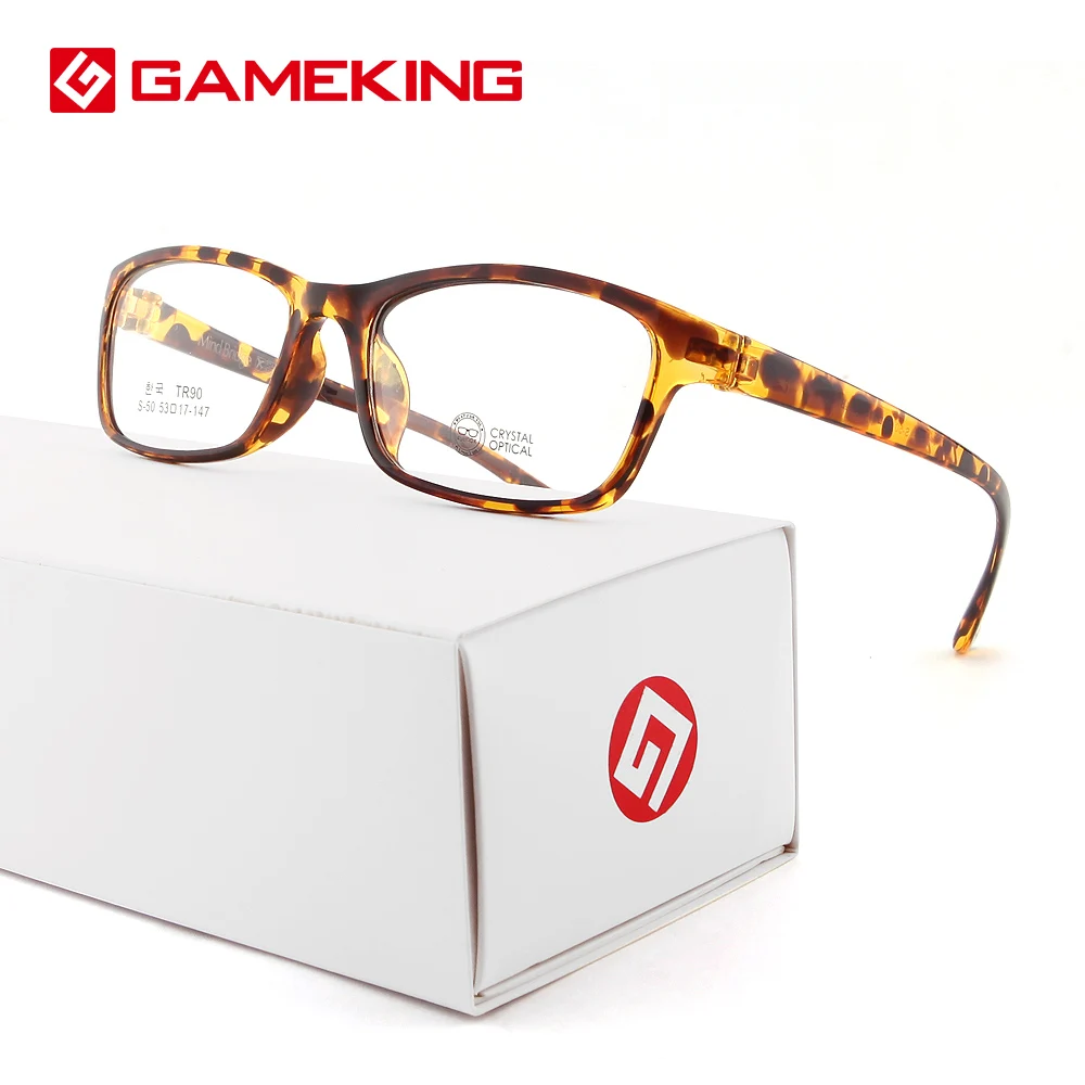 Gameking черепаховый очки кадры легкий TR90 рецепта оптически рамки пресбиопии