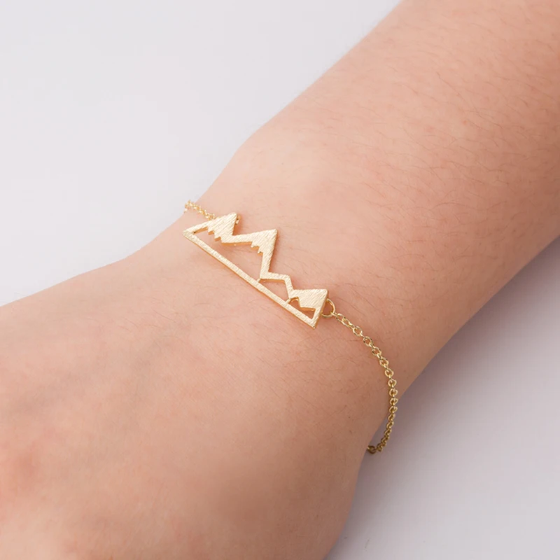 1Pc Snow Mountain Braclet Charms Bracelets Couples Jewelry For Women Girls Love Gift -Enjoy Your Journey | Украшения и аксессуары