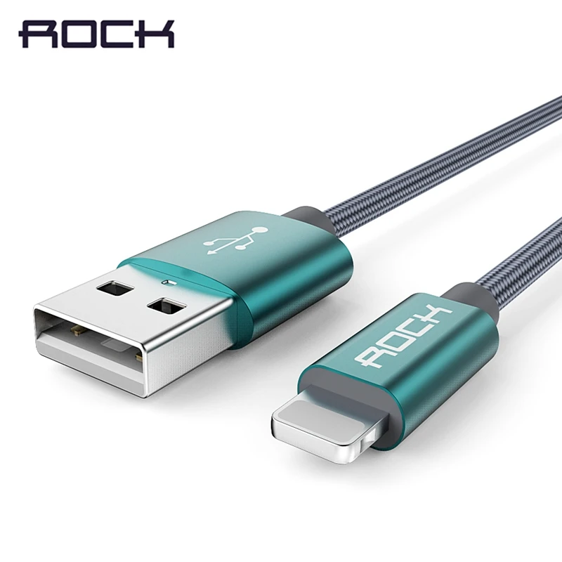 Металлический usb кабель для iPhone 8 7 6 6s нейлоновая оплетка из рок сплава быстрой