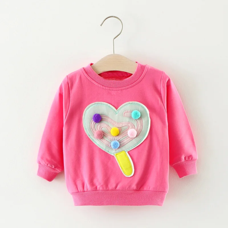 Повседневная осенняя одежда для маленьких девочек свободные хлопковые топы с