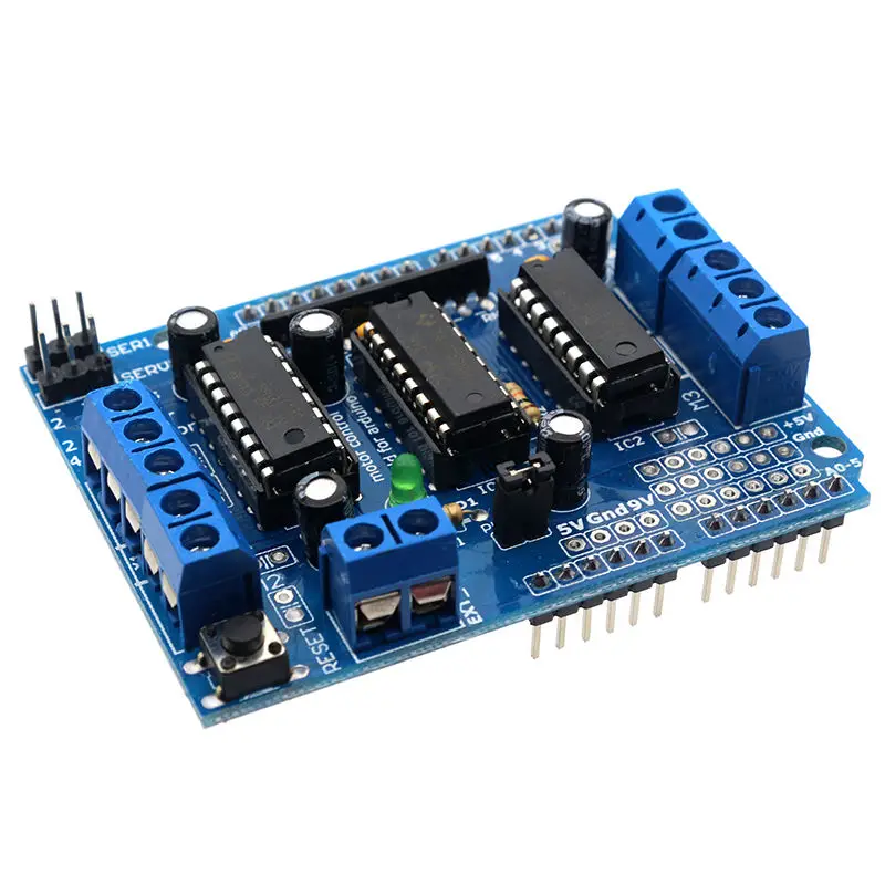 Плата расширения привода двигателя Glyduino L293D для платы Arduino | Электронные