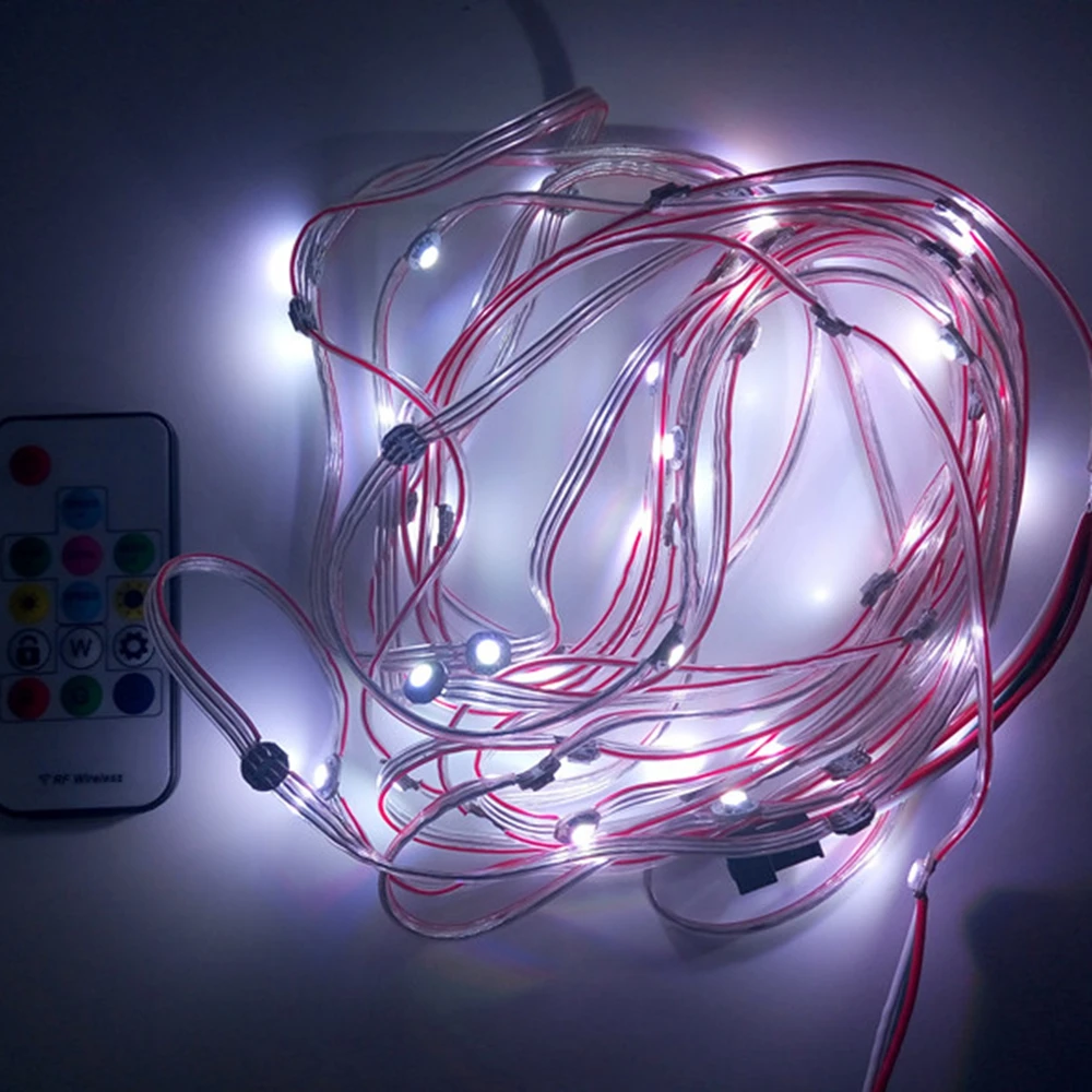2*50 шт./лот WS2812B WS2812 Предварительно проводной RGB пиксельный модуль полоса 5050SMD WS2811 IC