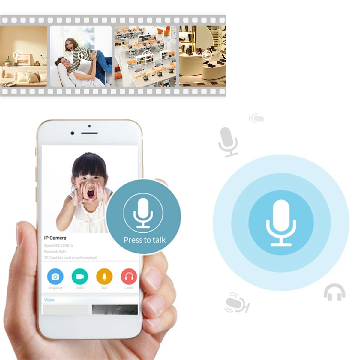 

VStarcam C22S 1080P IP Camera Cam WiFi HD Infrared Night Vision Baby Monitor Video Security Surveillance Wireless Two Way Audio