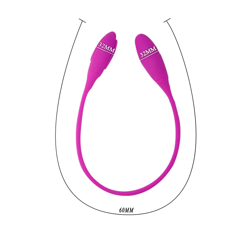 Double Head Dildo Vibrators Adult Sex Toys for Women Men Clitoris Stimulator Anal 7 Vibration Charging G-Spot Couples Gay | Красота и