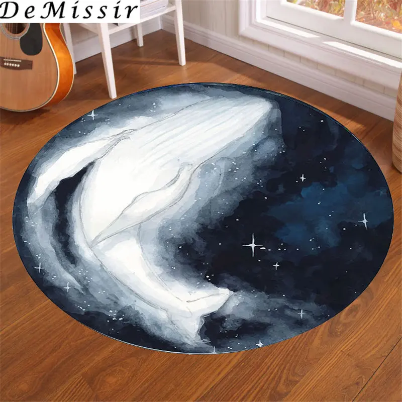 DeMissir Swirl Универсальный круглый ковер диаметр 60 ~ 180/200 см большой пол для гостиной