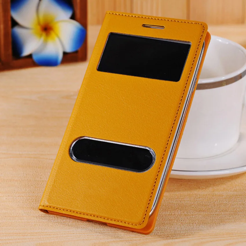 Yellow Чехол-раскладушка кожаный чехол для samsung Galaxy S3 GalaxyS3 Neo Duos S 3 SIII GT I9300 I9301 I9305 I9301i I9300i GT-I9300 чехол для телефона - Цвет: Yellow