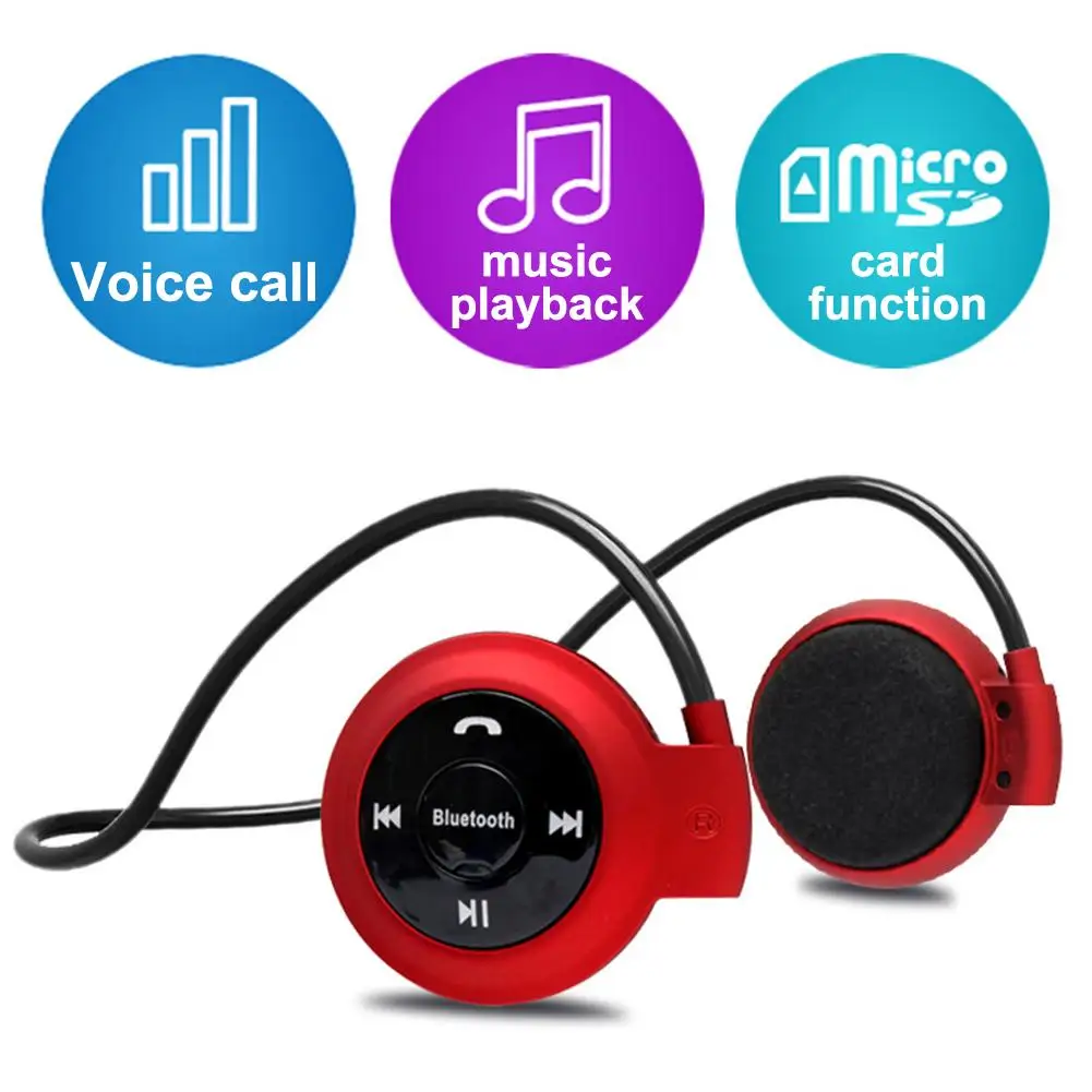 Фото Bluetooth гарнитура мини MP3 беспроводная Спортивная стерео FM радио TF - купить