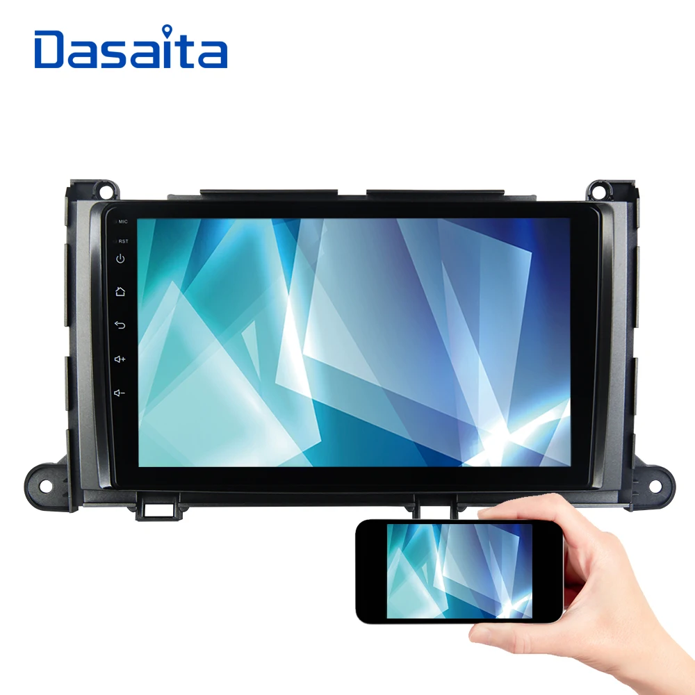 Dasaita 9 &quot1din автомобильное радио Android 0 для Toyota Sienna XL30 мультимедиа 2010 2011 2012 2013 2014