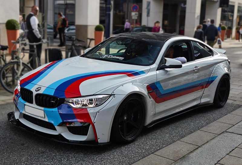 F82 M4 14-18 FRP стекловолокно неокрашенные LB Walk Style Набор для всего тела