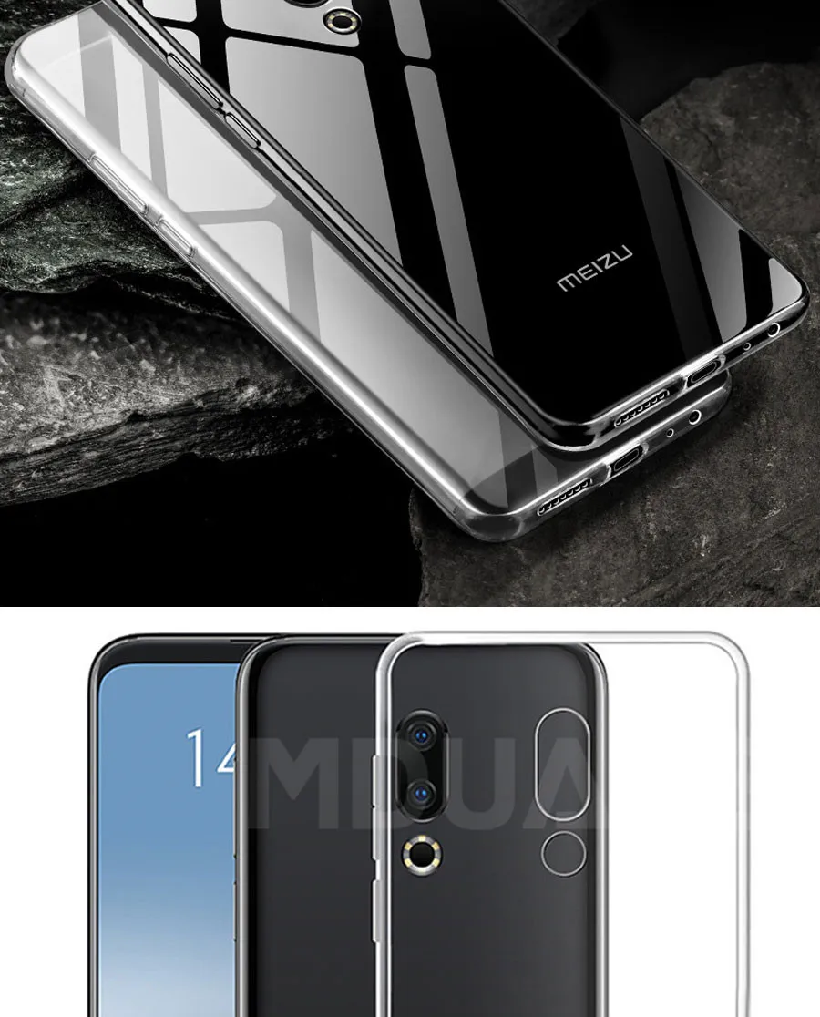 Ультратонкий Мягкий Прозрачный чехол из ТПУ для Meizu 16 th 15 Plus Lite 16X Pro 6 7 Plus M6 M5 M3 Note M6S M5S M3S M15 чехол s Чехол