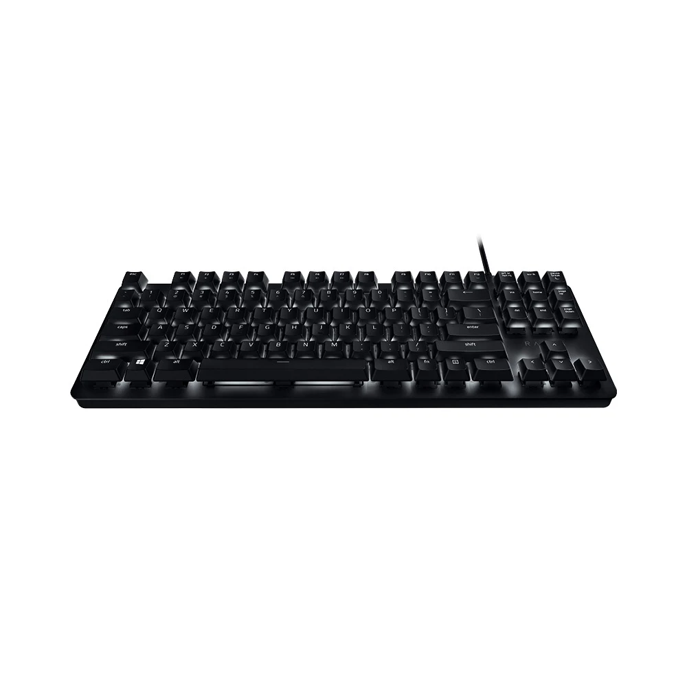 Razer BlackWidow клавиатура с подсветкой 87 клавиш механические переключатели Проводная клавиатура бесшумные тактильные оранжевые переключатели для ПК