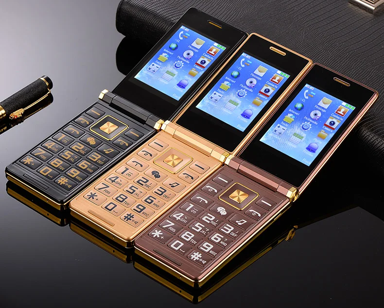 MAFAM Тонкий флип 3,0 дюймов двойной экран старшие мобильные телефоны две Sim MP3 MP4 FM раскладушка сотовые телефоны для пожилых людей