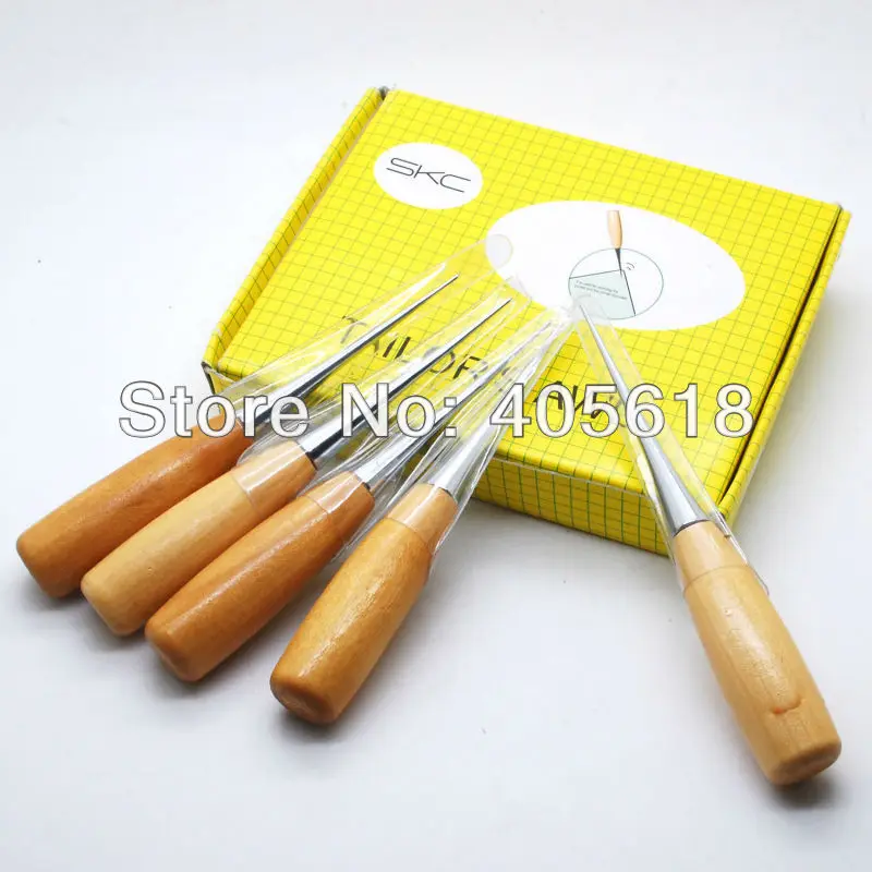 

4 шт. кожевенное ремесло шитье Awl шитье кожа профессиональный инструмент деревянная ручка AWL