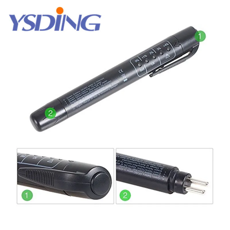 Тормозная жидкость жидкостный тестер ручка с 5 светодиодный точные масла