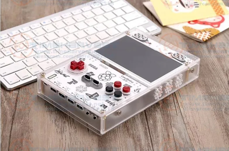 Новое поколение " lcd Raspberry Pi Pocket gameboy с 64 Гб DIY классические игры Gamebox портативная аркадная мульти игровая консоль HDMI