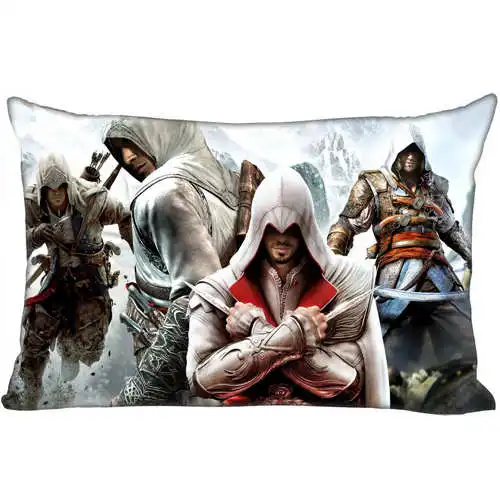 Лучший пользовательский чехол для подушки assassins_creed(1)@ 1 спальня дома прямоугольная Наволочка на молнии(одна сторона)@ 181205-05-01-26 - Цвет: Pillowcase