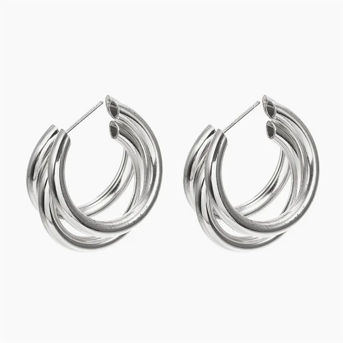 Z2054Silver Ztech Za 32 стильные винтажные Висячие серьги для женщин, модные Кристальные богемные массивные серьги-капли с металлической бахромой, ювелирные изделия - Окраска металла: Z2054Silver