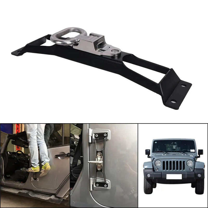 WISENGEAR Metal Car Exterior Door Hinge Hinges Foot Rest Pedal Peg Trim For Jeep Wrangler 2007-2016 No Drilling Auto Step / | Автомобили и