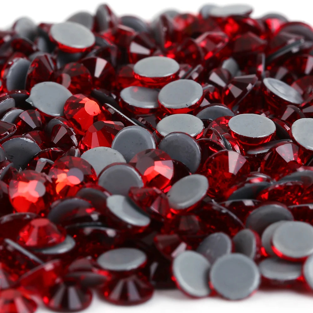 

All size Siam Color Better DMC Iron On Rhinestones/Hot fix Crystal Rhinestones Strass Sewing & Fabric Garment stones