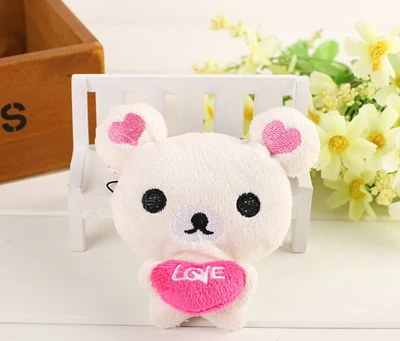 2 шт каваи стоящий 10 см любовник Медведь Rilakkuma, плюшевый игрушечный, мягкая фигурка куклы, сумка Подвеска Игрушка Шарм
