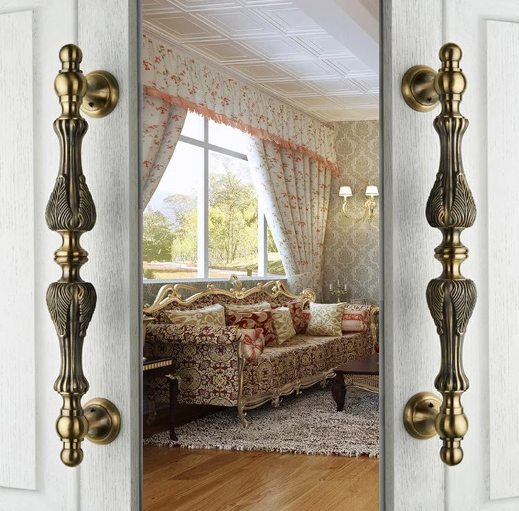 Классическая бронзовая ручка из цинкового сплава в европейском стиле наружные