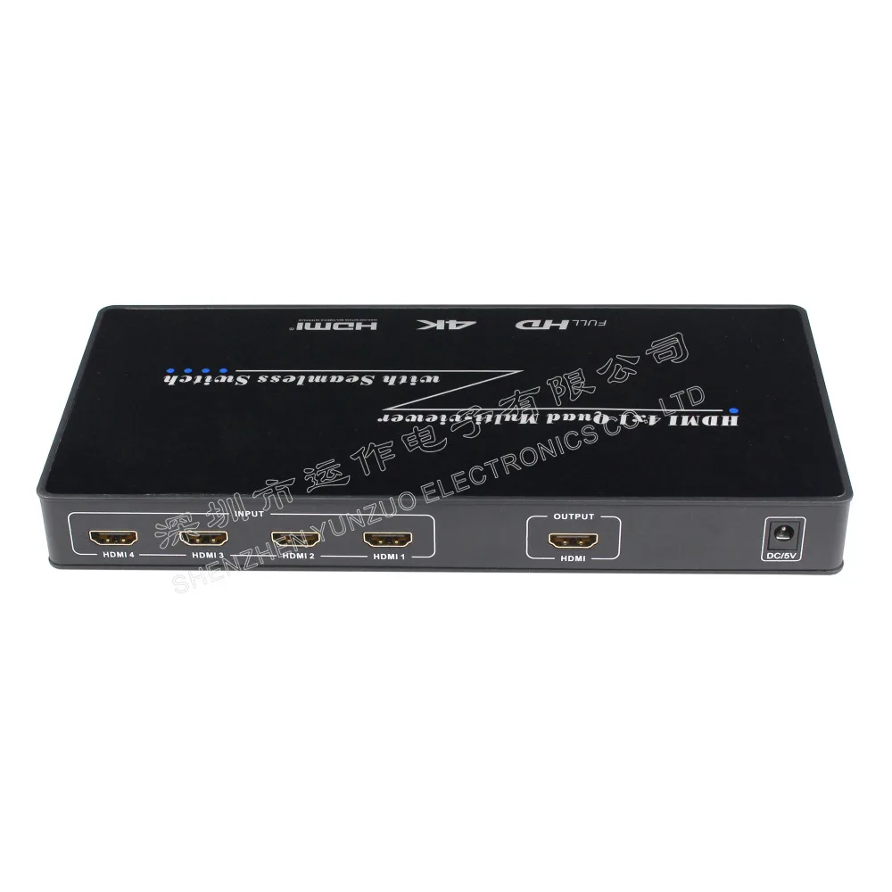 HDMI 4 picture splitter 4k HD multi-channel open DNF game in 1 out switch Multi-screen | Безопасность и защита