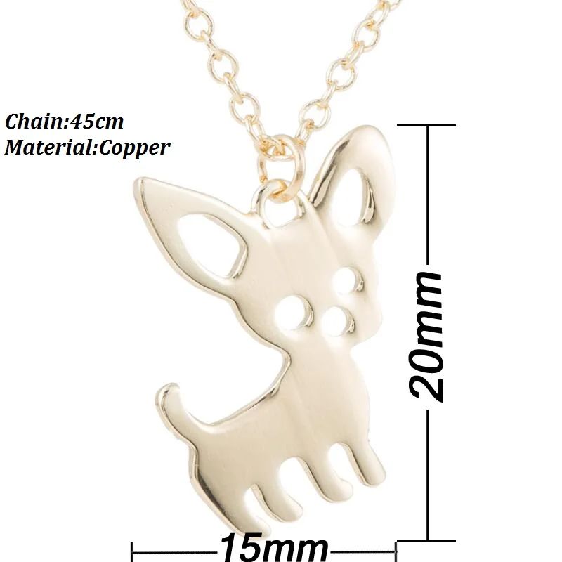 Shuangshuo Bohemian Tiny Chiwawa Necklace for Women Long Chain Pet Dog Necklaces &amp Pendants Ethnic Choker N253 | Украшения и