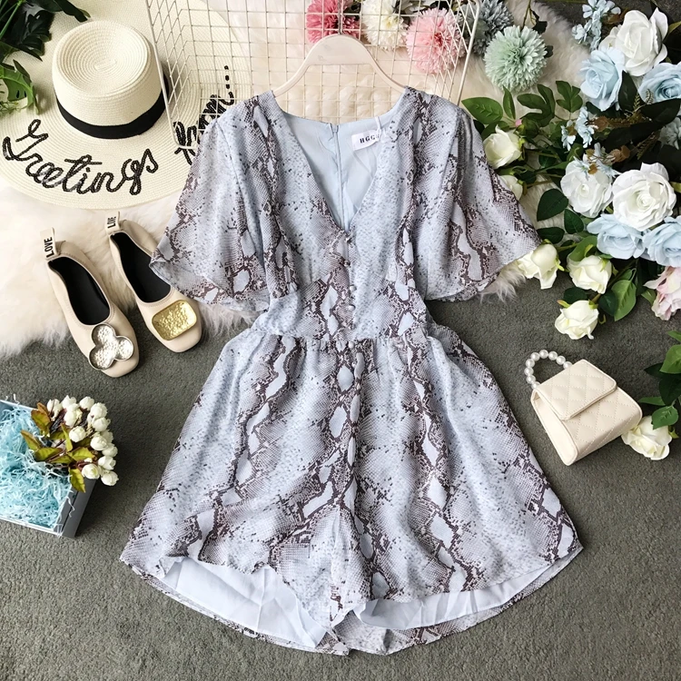 2019 новые модные женские комбинезоны летние французские сексуальные с высокой