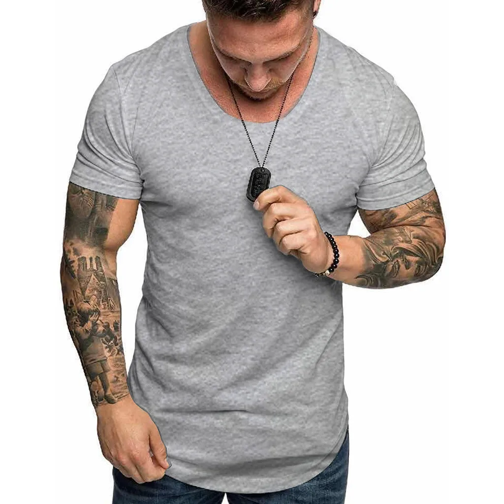17 цветов футболка для мужчин летом прохладно Slim Fit Повседневное с О-образным вырезом короткий рукав Уличная футболка высоко качественные футболки мужская одежда
