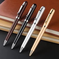 metal ballpoint pen silver clip 0 5mm black ink writing stationery gift pens school and office supplies