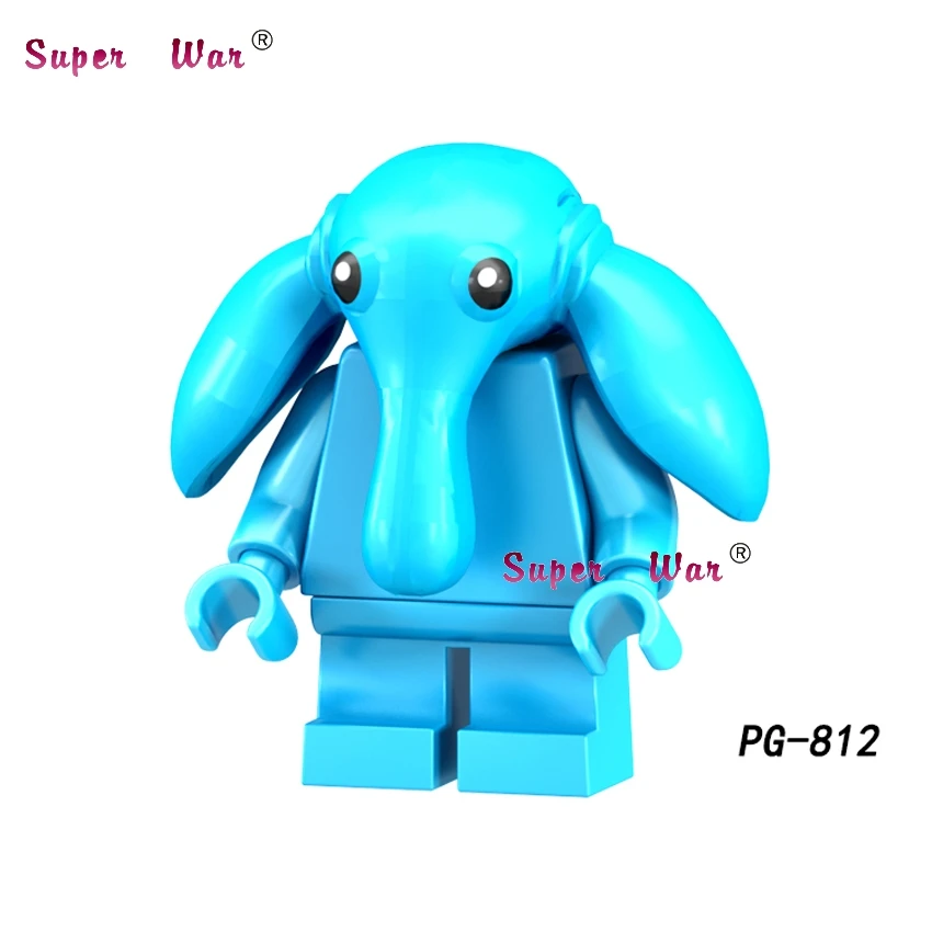 PG812 Одиночный Solo A Story Rey Хан Соло Hoth Rebel Anakin A Wing Pilot building block игрушки для детей - Цвет: PG812