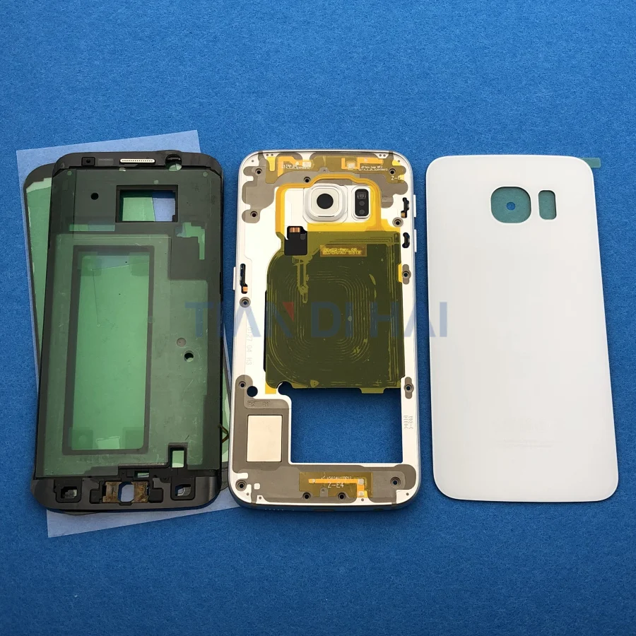 Чехол с полным покрытием корпуса S6Edge ЖК-панель средняя рамка дверь аккумулятора +