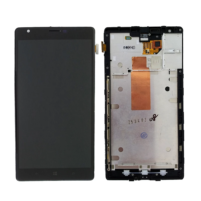 Для Nokia Lumia 1520 RM-937 RM-940 ЖК-дисплей+ кодирующий преобразователь сенсорного экрана в сборе+ рамка запасные части
