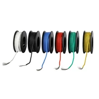 30m soft silicone insulator ul3132 22 awg electrical wire tinned copper stranded hook up wire 300v 6 colors for diy toys lamp