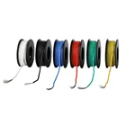 Силиконовый изолятор для игрушек, 6-10 м, UL3132, 22 AWG, электрический провод, луженая медь, Многожильная, с крючком, 300 В, 6 цветов