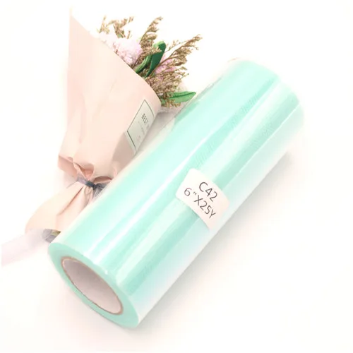 C42 Tiffany green Блестящий рулон тюля с блестками 10 ярд 25 ярд 15 см катушка пачка Свадебная отделка органзы лазер DIY ремесло день рождения поставки - Цвет: C42 Tiffany green