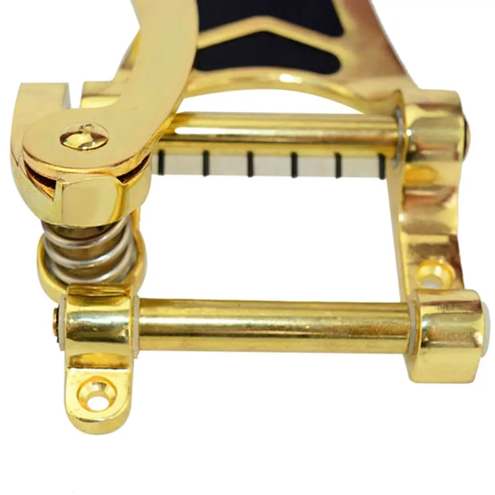 Золотой Vibrato Tremolo Замена мост задняя часть полый корпус Archtop для электрогитары