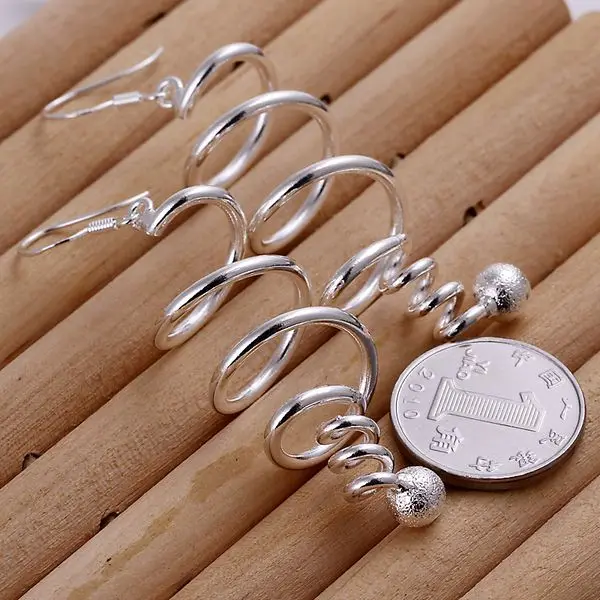 Модные посеребренные серьги для женщин 925 ювелирные изделия вращения E215/kkaivwe215 |