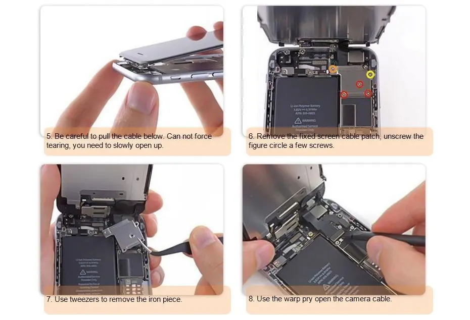 YWEWBJH AAA для iPhone 6 ЖК-экран полная сборка для 6plus 6s дисплей сенсорный экран замена дисплей без битых пикселей
