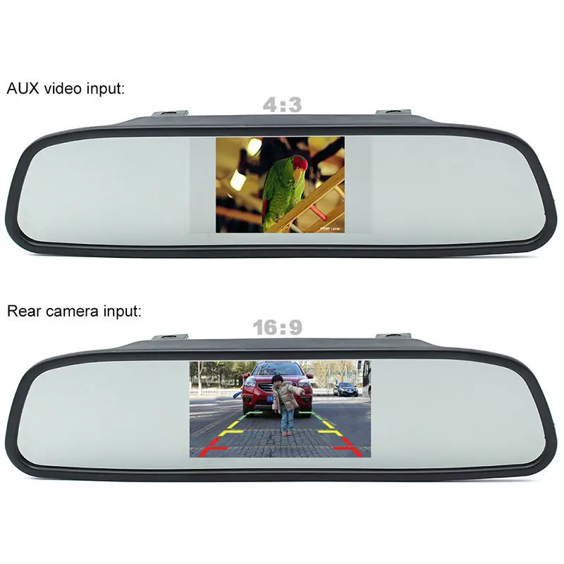GreenYi Автомобильная камера заднего вида IR для ночного видения с HD 800*480 зеркальным