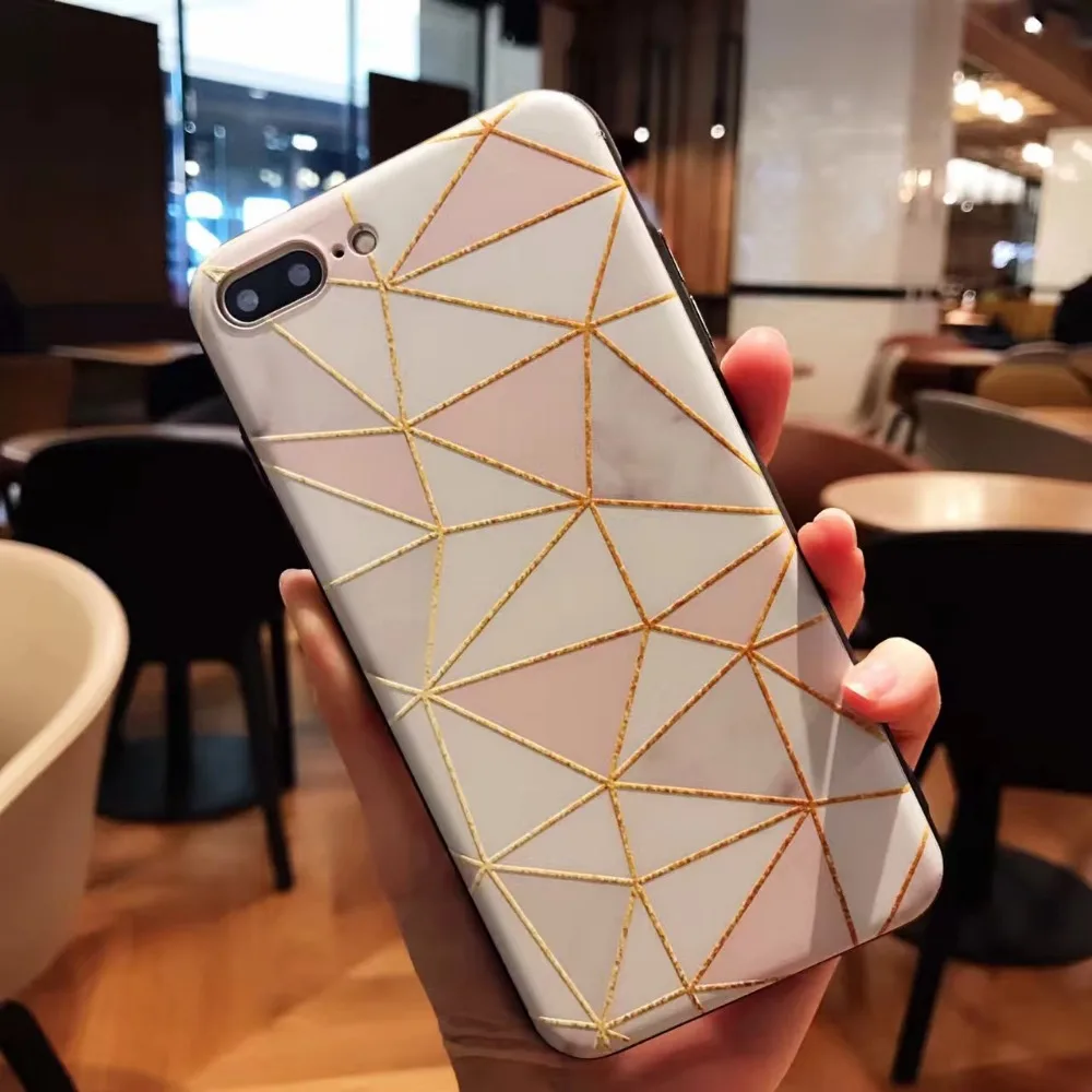 Мода телефоны Чехлы для iphone 8 чехол Обложка с рисунком текстуры мраморного камня X