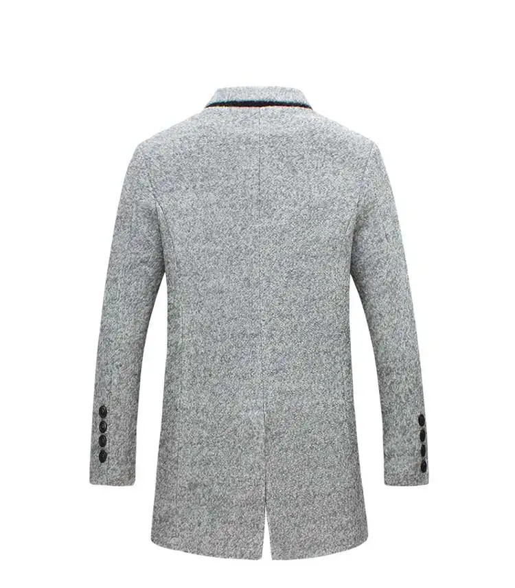 Шерстяная Куртка Пальто 5XL Мужская шерстяная куртка пальто длинное Casaco Masculino