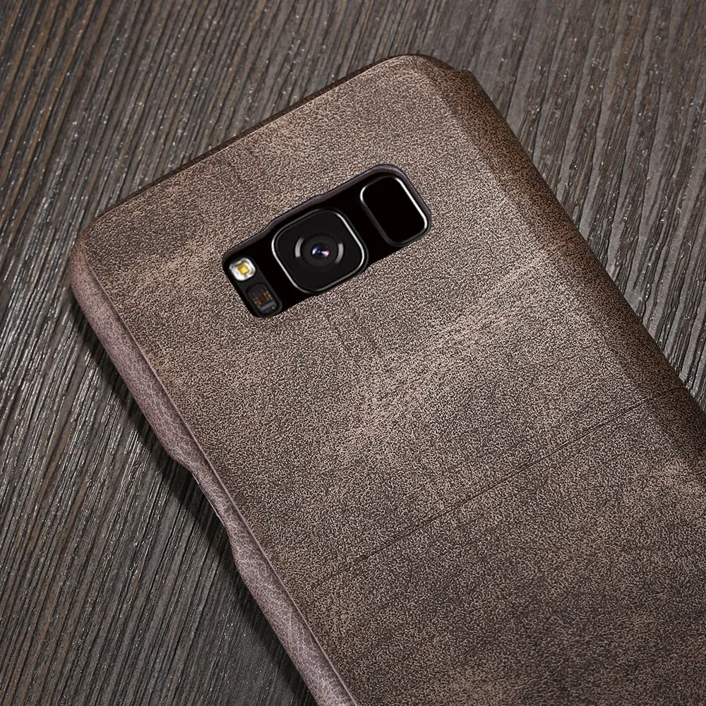 Для Samsung Galaxy S8 Plus кожаный чехол Роскошные Винтаж откидная крышка Подставка