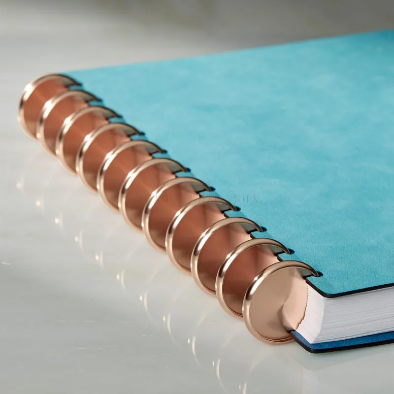 

20pcs/lot 24mm plastic Binding Ring Buckle Mushroom Hole Binder with Metal Disc Binding Book Binding Supplies A5 Binder
