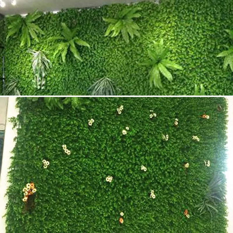 40*60 см DIY искусственные 3D зеленые стены садовый декор растения Трава зеленый Ландшафтный квадратный газон листья эвкалипта газон
