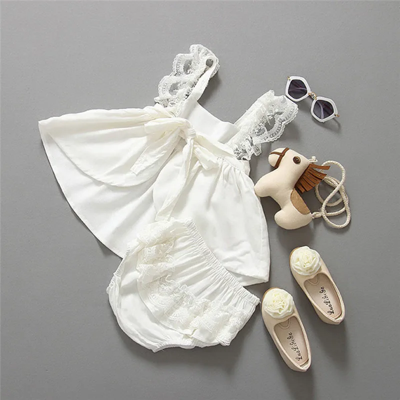 2017 г. комфортная Детская одежда Roupas Infantis Menina для маленьких девочек летний пляжный